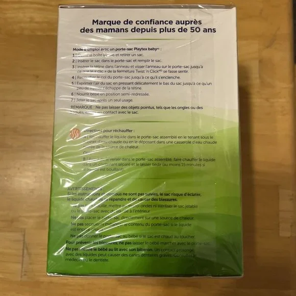 Playtex Baby Nurser Drop-Ins 4 Oz Bottle Liners 100 Count Pack - Sealed / New - Picture 3 of 5